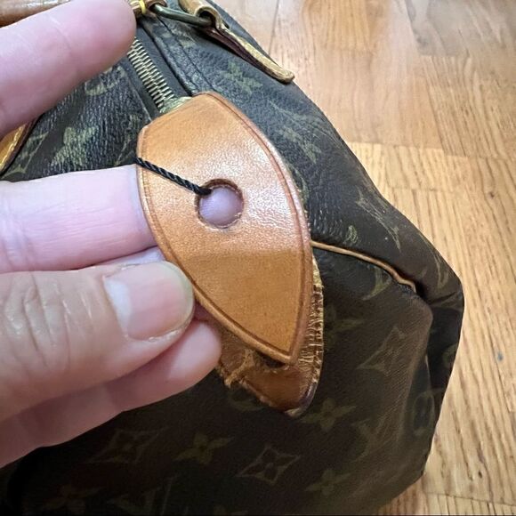 LOUIS VUITTON SPEEDY 35 classic monogram  vintage 91 *AUTHENTIC *Make an offer! - Picture 12 of 14